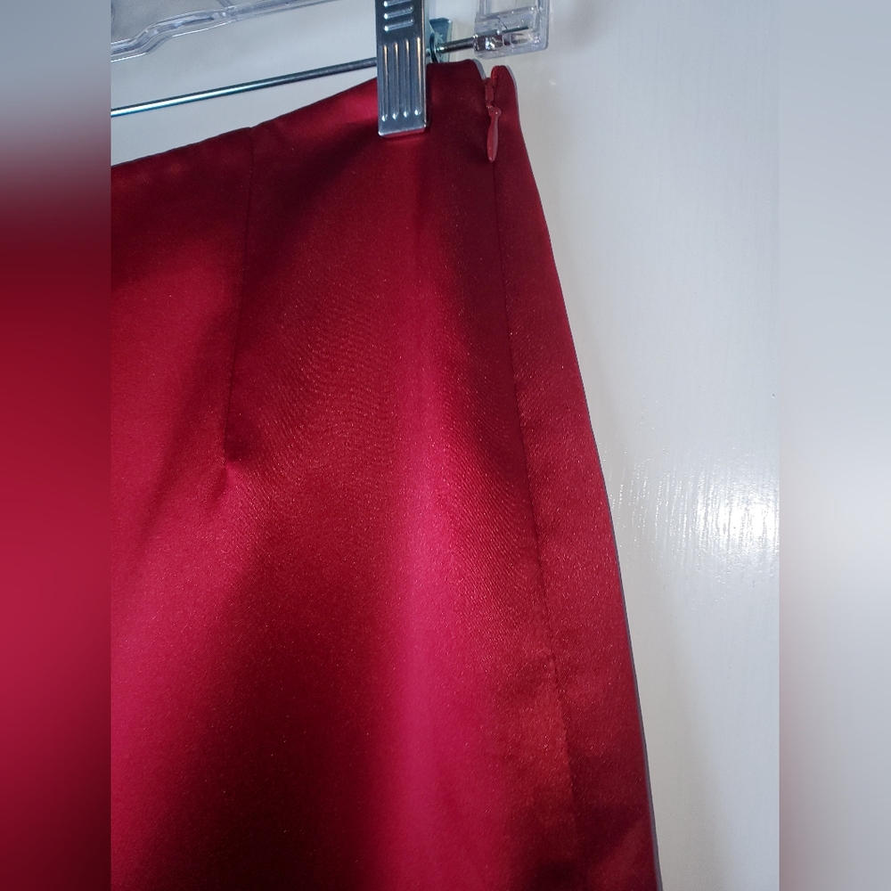 Nicole Miller Deep Burgundy Maxi Skirt - Picture 5 of 8